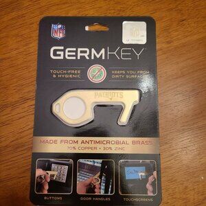 Germ Key Antimicrobial brass Door Opener Elevator Button Patriots G1